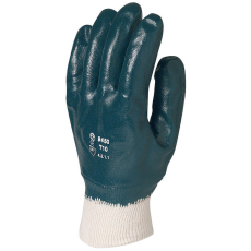 Coverguard EP munkavédelmi kézháton csuklóig teljesen mártott kék nitril kesztyű