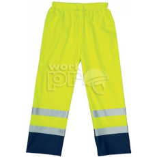 Coverguard Esőnadrág Harbour Fluo PU 3m csíkokkal (170g/m2) kék/sárga 2XL
