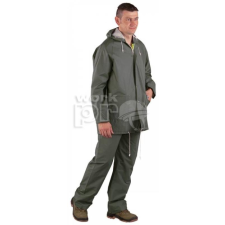 Coverguard Esőruha PVC sav és lúgálló antisztatikus kapucnis zöld 2XL munkaruha