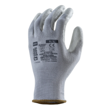Coverguard Eurolite 13p105 szürke precíziós pes kesztyű, pu tenyér védőkesztyű