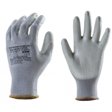 Coverguard EUROLITE 13P105 SZÜRKE PRECÍZIÓS TENYÉREN PU MÁRTOTT KESZTYŰ