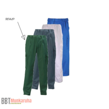 Coverguard Factory deréknadrág, gumibetétes, cipzáros nadrág zöld munkaruha