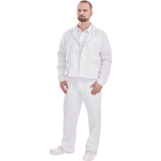 Coverguard Fehér pamut deréknadrág (fehér, 46)