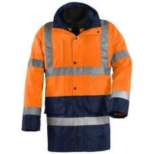 Coverguard Fluo 4/1pe sárga/kék kabát (HV narancs, XXXXL) láthatósági ruházat