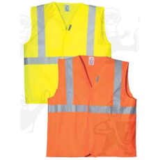 Coverguard Fluo jólláthatósági eco mellény keresztcsíkos narancs 70222-es, Jólláthatósági