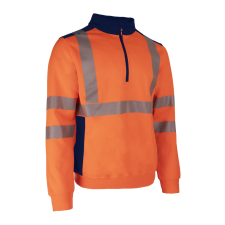 Coverguard FRISS FLUO NARANCS/SÖTÉTKÉK PULÓVER_M munkaruha