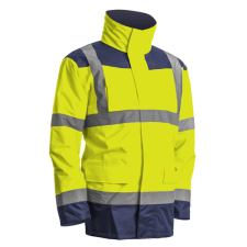 Coverguard KANATA 4/1 HI-VIZ SÁRGA/KÉK PE KABÁT_5XL láthatósági ruházat