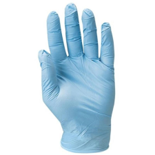 Coverguard Kesztyű púdermentes nitril light egyszerhasználatos vizsgáló (100db/doboz) kék 9 védőkesztyű