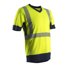 Coverguard Komo HI-VIZ rövid ujjú póló (sárga, XL) láthatósági ruházat