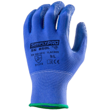 Coverguard Mártott latex kék szerelő kesztyű védőkesztyű