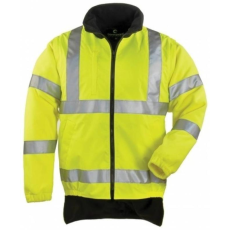Coverguard Mellény Hi-Viz Fluo levehetõ polár ujjakkal hosszított hátrésszel sárga 2XL