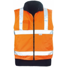 Coverguard Mellény Hi-Viz Fluo polár bélés fényvisszaverő csík narancs L