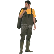 Coverguard Nadrág+csizma (tacsi csizma) sav- és lúgálló PVC sötétzöld 40 munkaruha
