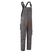 Coverguard Nadrág Paddock II kertész gumis vállpánt oldalgombos szürke/narancs 4XL munkaruha