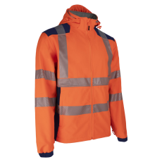 Coverguard NEBULO FLUO NARANCS/SÖTÉTKÉK SOFTSHELL KABÁT_M