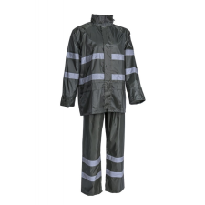 Coverguard RAINET orkán esőruha FV csíkkal (zöld, XL) munkaruha