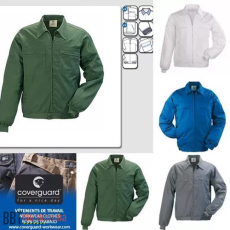 Coverguard RFAVV Factory munkakabát, derekánál gumírozott dzseki fazon zöld