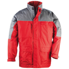 Coverguard Ripstop kabát (piros/szürke, XL) munkaruha