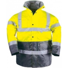 Coverguard Télikabát Hi-Viz Fluo melegbélés vízhatlan fényvisszaverő szürke/sárga XL láthatósági ruházat