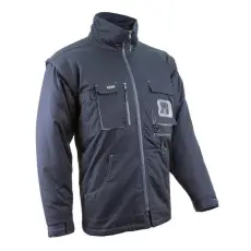 Coverguard Télikabát Navy II (60%pamut 40%poliészter 245g/m2) sötétkék/szürke XL