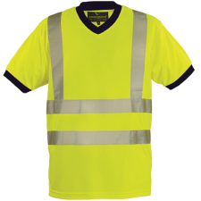 Coverguard Yard v-nyakú Fluo póló (HV sárga, XXXL) munkaruha