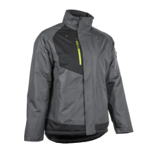 Coverguard YUZU SZÜRKE-FEKETE RIPSTOP TÉLI KABÁT KAPUCNIVAL_4XL