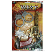 Cowboy szett 3 részes - bilinccsel jelmez