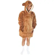 Cozy Noxxiez Kapybara - hřejivá televizní mikinová deka pro teenagery a dospělé lakástextília