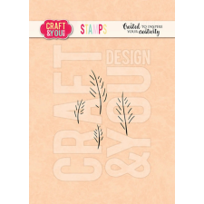 Craft &amp; You Szilikonbélyegző Leaves Veins Clear Stamps (1 db) bélyegző