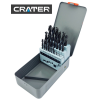 CRATER fémcsigafúró készlet 1-13mm 25r. hss d338 fém d.