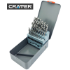 CRATER fémcsigafúró készlet 1-13mm 25r. hss-g d338 köszörült