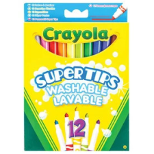 Crayola: 12 darabos vékony filctoll készlet kreatív és készségfejlesztő