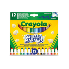  Crayola: 12 db tompahegyű lemosható filctoll kreatív és készségfejlesztő