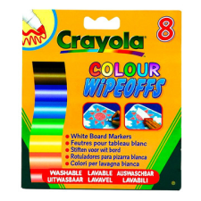 Crayola : 8 db lemosható vastag filctoll fehér táblára filctoll, marker