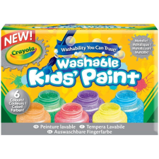 Crayola Crayola: Lemosható metál festék - 6 darabos kreatív és készségfejlesztő
