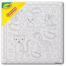 Crayola : Fóliás vászonkép dzsungel mintákkal - 20 x 20 cm kreatív és készségfejlesztő