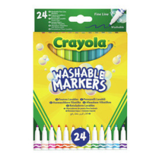 Crayola Kimosható vékony filctoll 24db kreatív és készségfejlesztő