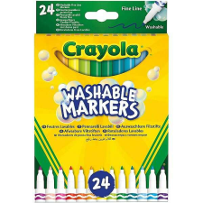 Crayola Kimosható vékony hegyű filctoll szett 24 darabos filctoll, marker