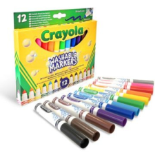 Crayola : lemosható, tompahegy&#369; filctoll készlet - 12 db-os filctoll, marker