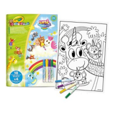 Crayola : mini kids maxi kifestő és filctoll készlet - állatkornis filctoll, marker