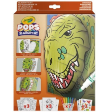 Crayola POPs: 3D foglalkoztató – Dinók kreatív és készségfejlesztő