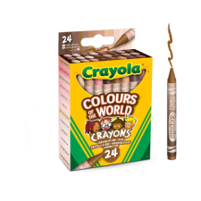 Crayola : Sokszínű Világ, bőrszín árnyalatok zsírkréta készlet - 24 db-os (52-0114) (52-0114) kréta