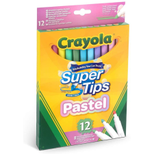 Crayola Super Tips pasztell filctoll készlet - Vegyes színek (12 db / csomag) (7515) filctoll, marker