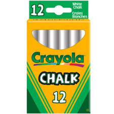 Crayola táblakréta fehér 12db (280) (CR280) kréta
