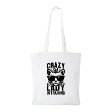 Crazy cat - Bevásárló táska fehér ajándéktárgy