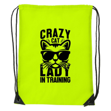 Crazy cat - Sport táska sárga tornazsák