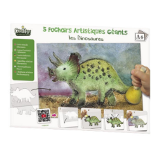 Crealign&#039; Kép készítés stencillel, Dinoszauruszok Crealign kreatív és készségfejlesztő