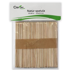 CreArt Spatula 114x10mm natúr 50db/csom dekorációs kellék