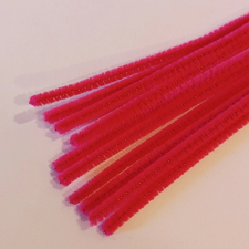 CreArt Zsenília drót 30 cm, 10 db/csomag sötét rózsaszín dekorációs kellék