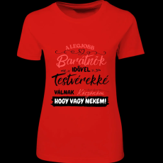 Createyou A Lbarátnők testvérekké válnak - Női - Piros - M